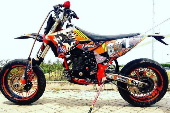 Modifikasi Motor Trail Bebek Sport Matic Terbaru 2022 