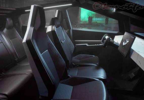 Interior Tesla Cybertruck