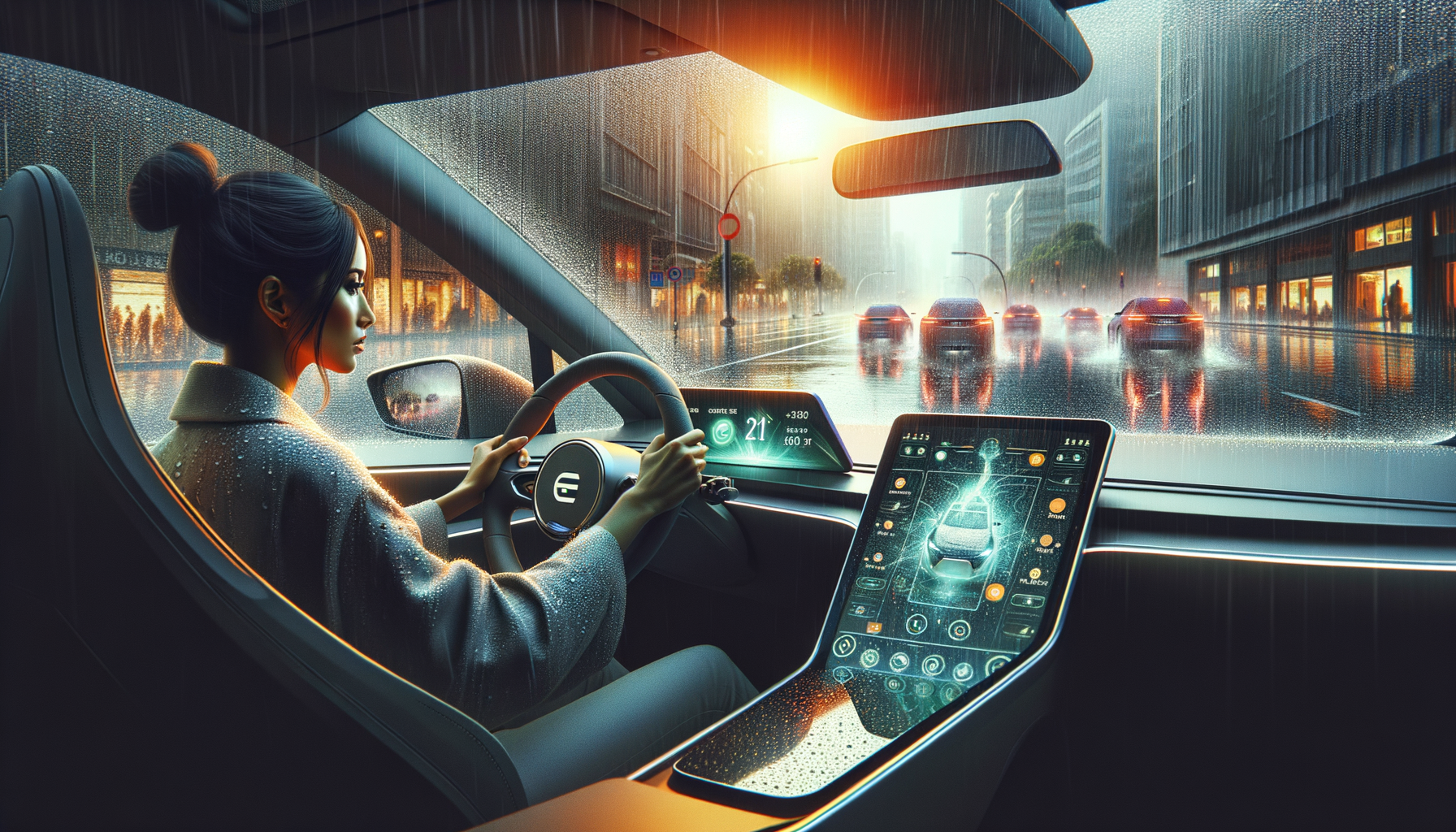 Mengemudi Mobil Listrik Saat Hujan