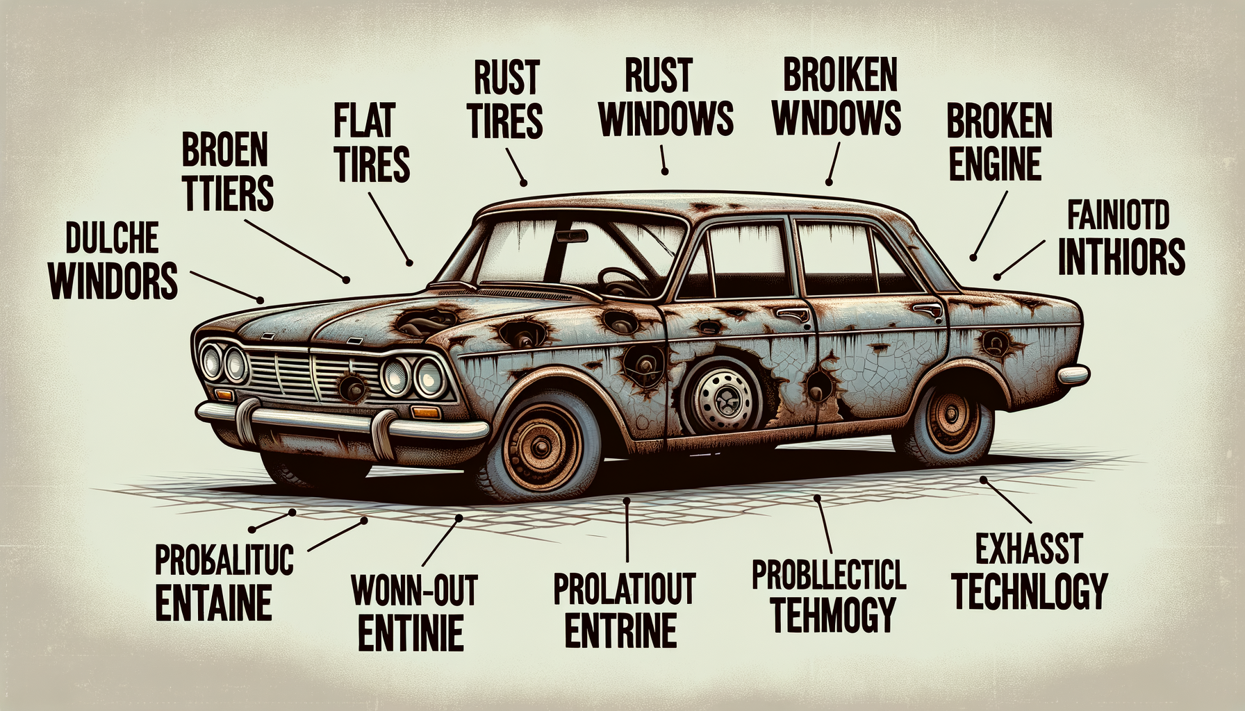 Kerusakan Umum Mobil Tua