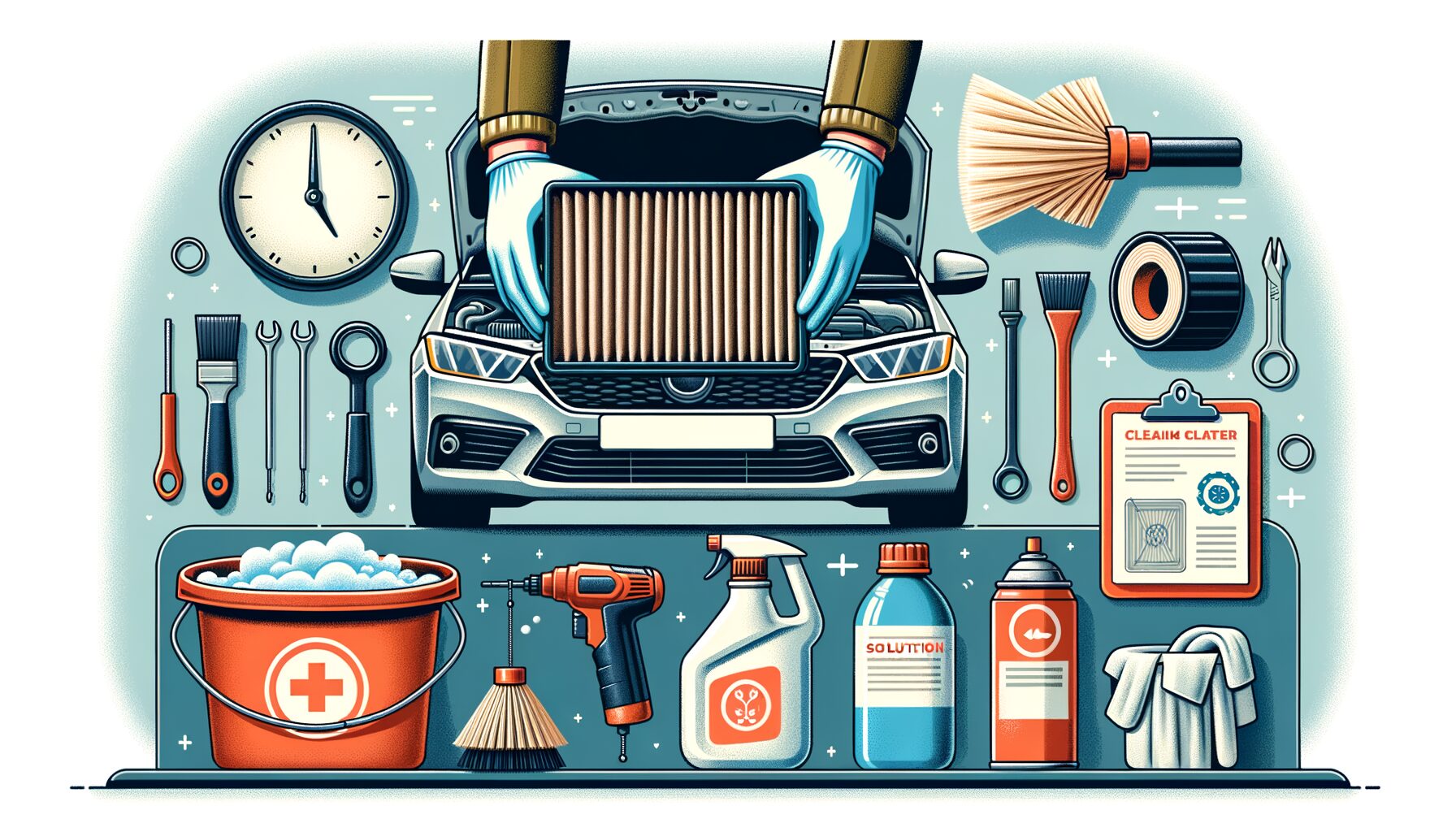 Langkah-langkah cara membersihkan filter udara mobil di rumah