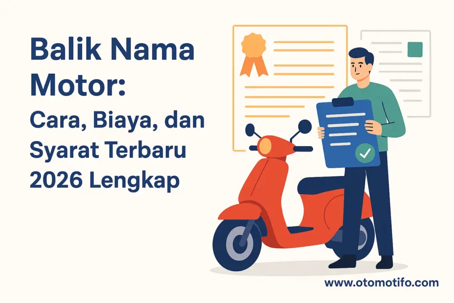 Balik Nama Motor: Cara, Biaya, dan Syarat Terbaru 2026 Lengkap