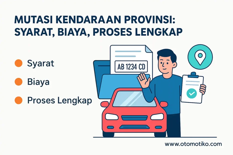 Mutasi Kendaraan Provinsi: Syarat, Biaya, Proses Lengkap