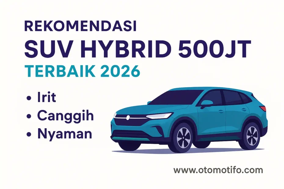 Rekomendasi SUV Hybrid 500jt Terbaik 2026: Irit, Canggih, Nyaman