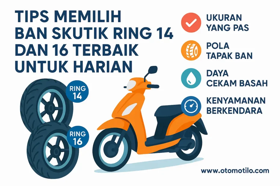 Tips Memilih Ban Skutik Ring 14 dan 16 Terbaik untuk Harian