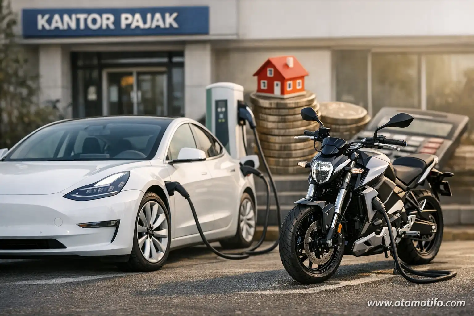 Mobil dan motor listrik tak lagi bebas pajak