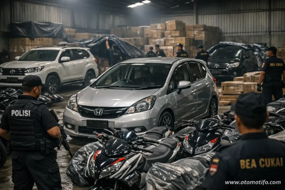 Sindikat penyelundupan motor dan mobil bekas ke Timor Leste terbongkar: gudang di Klaten raup Rp 50 miliar