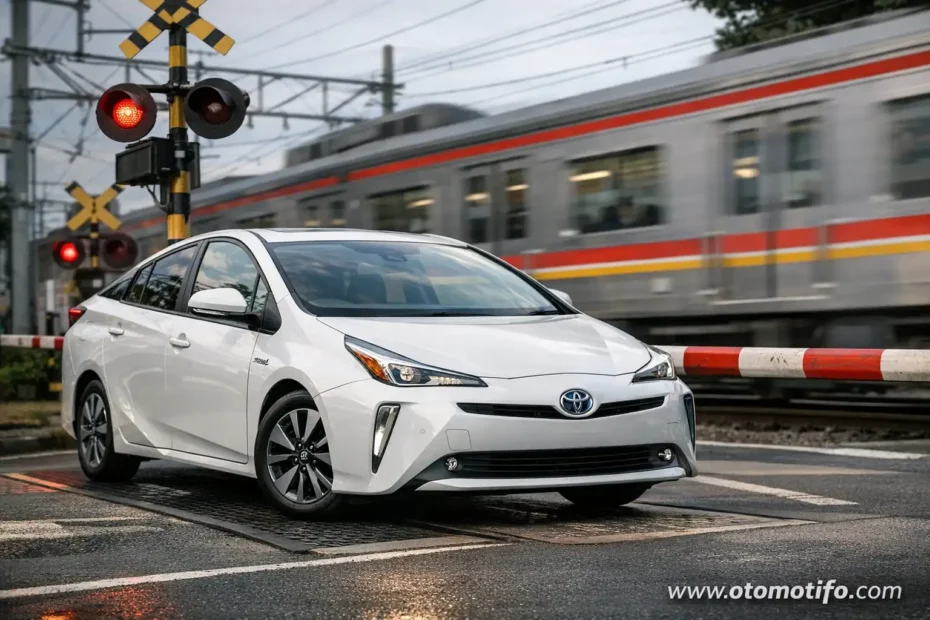 Tips Aman Mengemudi Mobil Hybrid Saat Melintasi Perlintasan Kereta Api