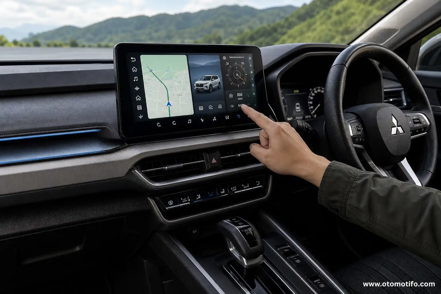 Layar 12,3 inci Mitsubishi Destinator
