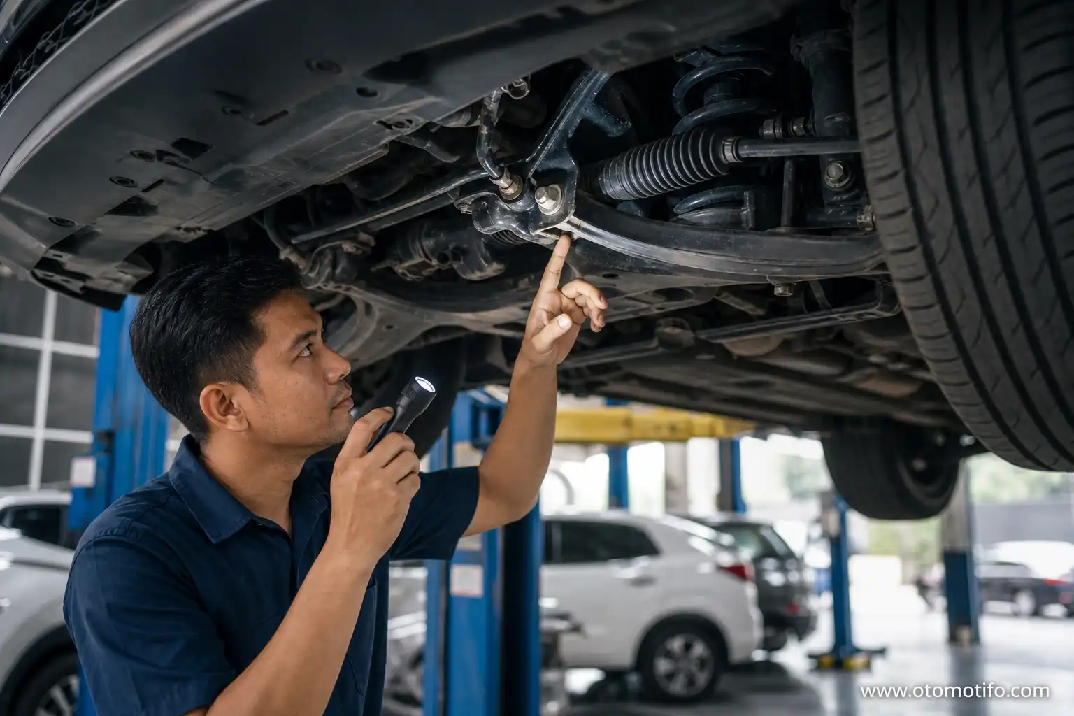 Panduan memeriksa kaki-kaki mobil bekas