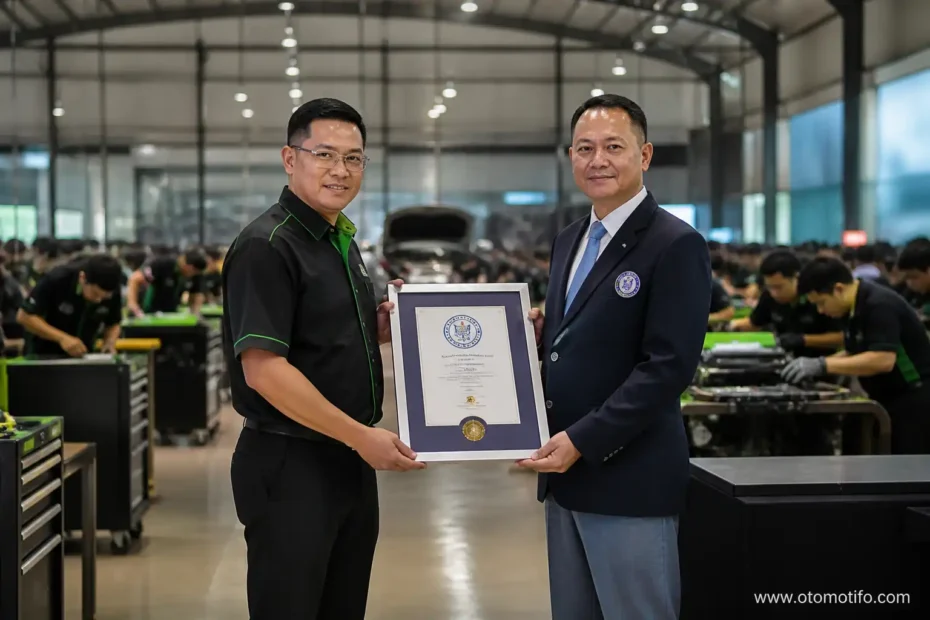 Tekiro Terima Sertifikat Guinness World Records Usai Menggelar Kompetisi Mekanik Terbesar