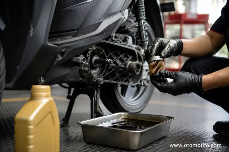 Oli Baru Belum Cukup Menjaga Mesin Motor Matic, Filter Oli Perlu Diperiksa